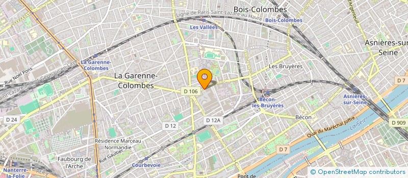 localisation de l'entreprise MADAME YUAN DING  COURBEVOIE