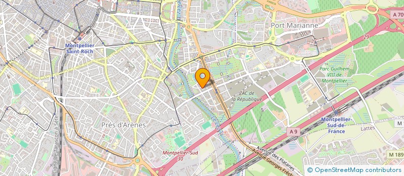 localisation de l'entreprise MADAME YUANKUI WANG  MONTPELLIER