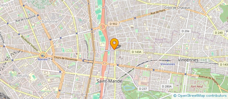 localisation de l'entreprise MADAME YUBING ZHENG  MONTREUIL