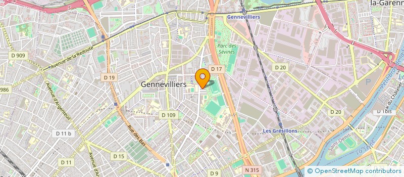 localisation de l'entreprise MADAME YUE CHENG  GENNEVILLIERS