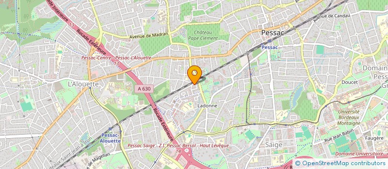 localisation de l'entreprise MADAME YUEWEI CHEN  PESSAC