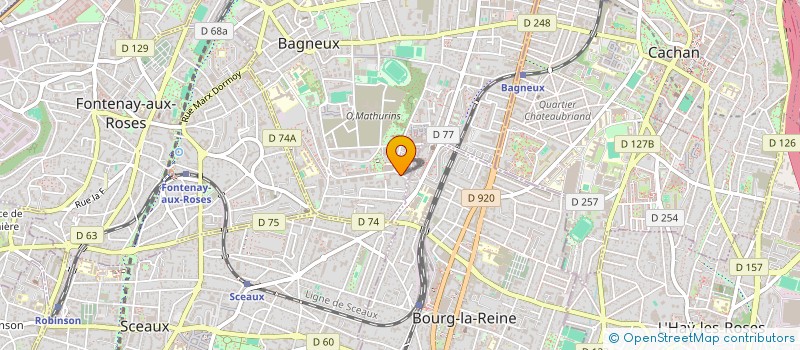 localisation de l'entreprise MADAME YUKIKO FUKUNAGA  BAGNEUX