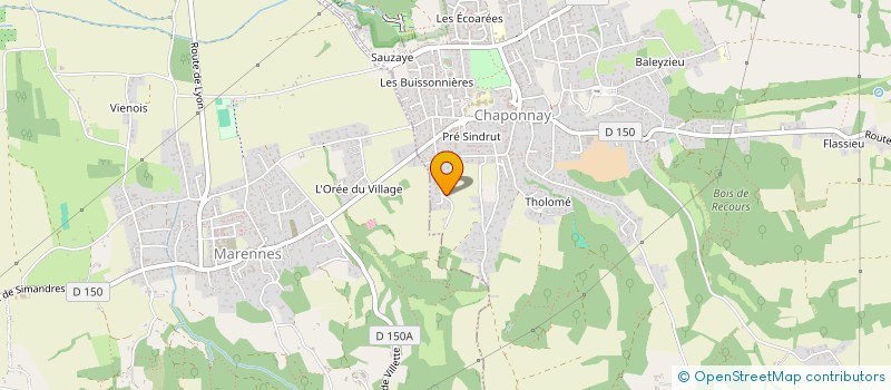 localisation de l'entreprise MADAME YULIA BARANOVA à CHAPONNAY