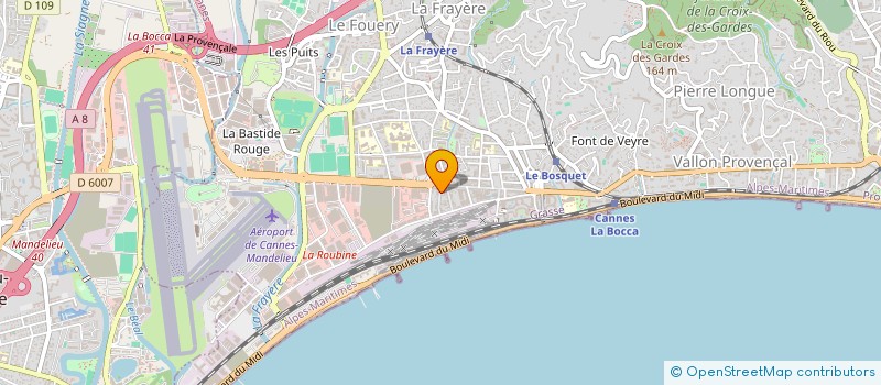 localisation de l'entreprise MADAME YULIA FOMELACK à CANNES