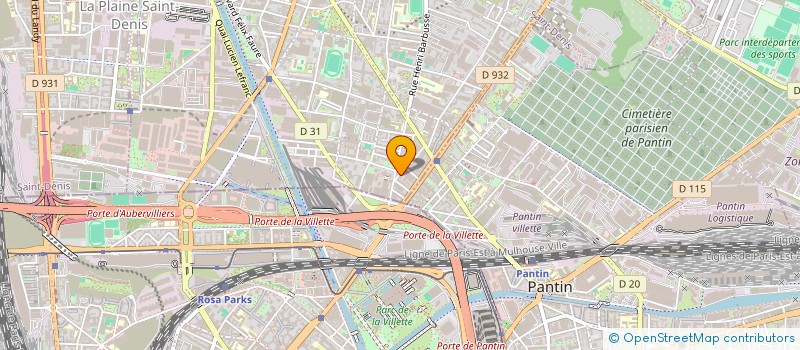 localisation de l'entreprise MADAME YULIA PANEVINA  AUBERVILLIERS