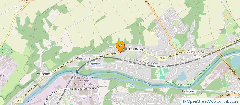 localisation de l'entreprise MADAME YULIIA HORPYNCHENKO à AUVERS-SUR-OISE