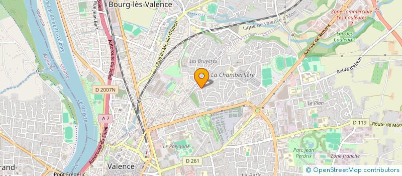 localisation de l'entreprise MADAME YULIIA KOROLOVA à VALENCE