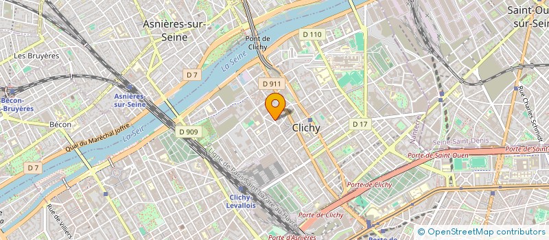 localisation de l'entreprise MADAME YULIIA NECHAEVA à CLICHY