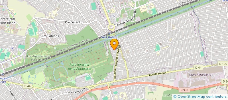 localisation de l'entreprise MADAME YULIIA SKRYPNYK à VAUJOURS