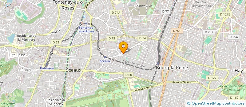 localisation de l'entreprise MADAME YULIIA SNISAR  SCEAUX
