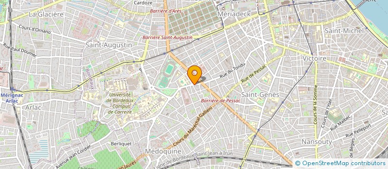 localisation de l'entreprise MADAME YULIYA BRACHET KYSLAN  BORDEAUX