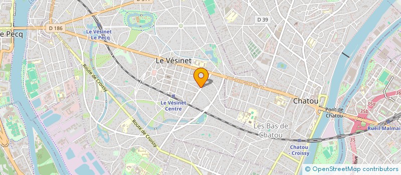 localisation de l'entreprise MADAME YULIYA LOKOTSKA  LE VESINET