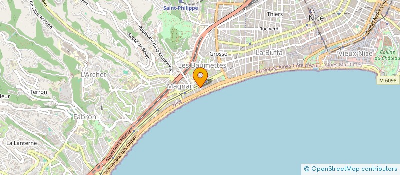 localisation de l'entreprise MADAME YULIYA MYRONENKO à NICE