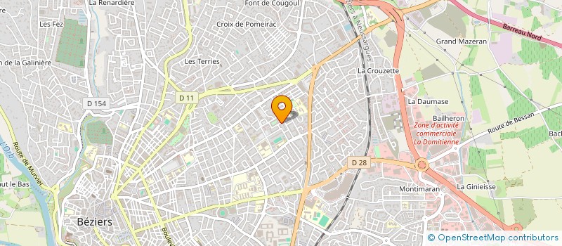 localisation de l'entreprise MADAME YULIYA TYUTYUKOVA à BEZIERS