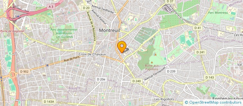 localisation de l'entreprise MADAME YUMIKO ONO  MONTREUIL