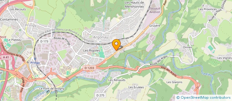 localisation de l'entreprise MADAME YUMIKO WATANABE  ARGONAY