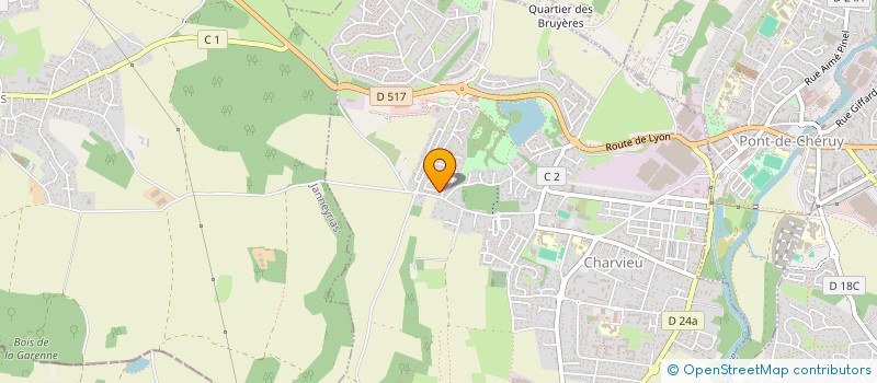 localisation de l'entreprise MADAME YUN DENG  CHARVIEU-CHAVAGNEUX