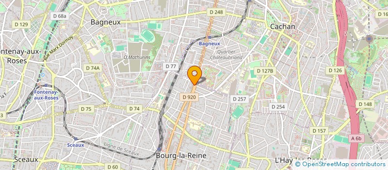 localisation de l'entreprise MADAME YUN LU à BOURG-LA-REINE