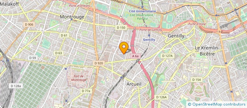 localisation de l'entreprise MADAME YUN QI  ARCUEIL