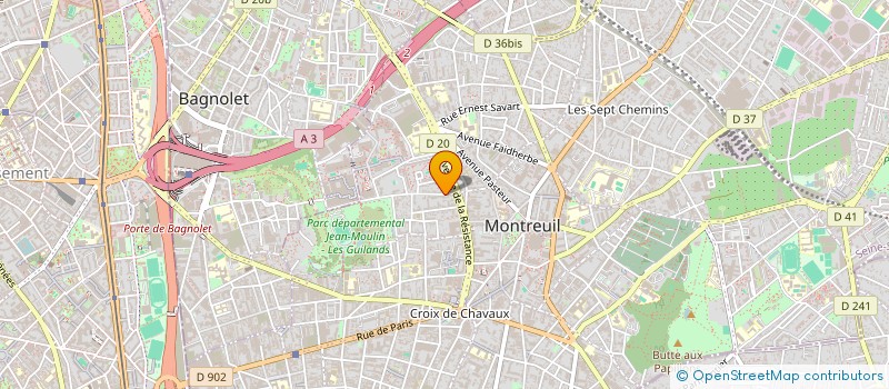 localisation de l'entreprise MADAME YUNA CALVEZ à MONTREUIL