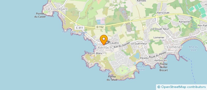 localisation de l'entreprise MADAME YUNA DA SILVA à PLOEMEUR