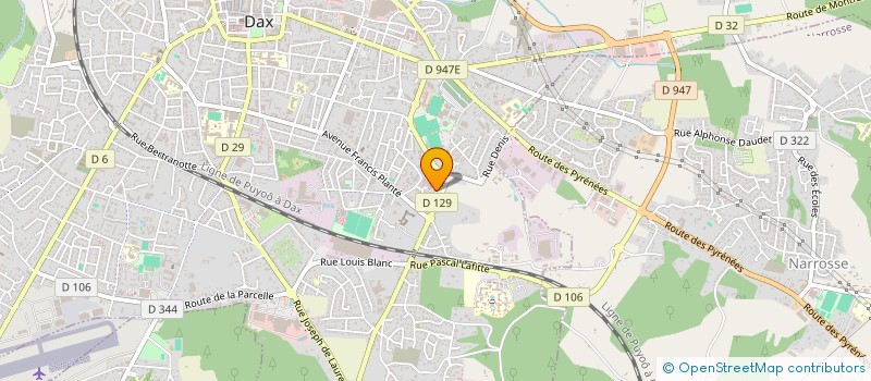 localisation de l'entreprise MADAME YUNA HADDAD à DAX