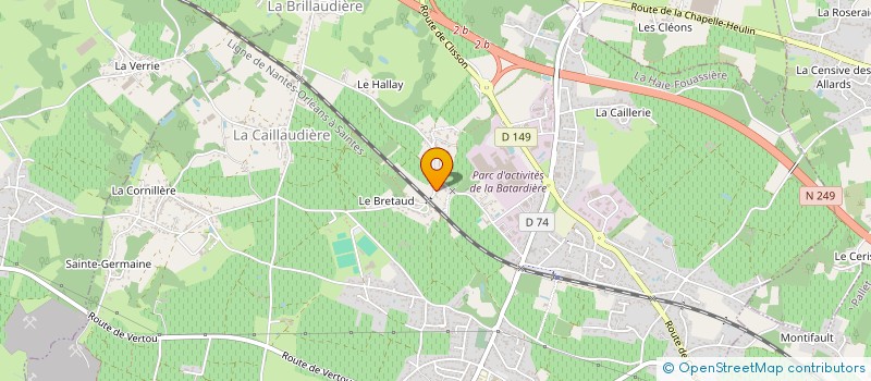localisation de l'entreprise MADAME YUNA ROUTIER à LA HAIE-FOUASSIERE