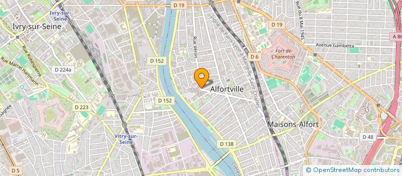 localisation de l'entreprise MADAME YUNA WALTER à ALFORTVILLE