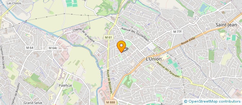 localisation de l'entreprise MADAME YUQING SANG  L'UNION