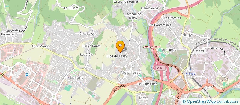 localisation de l'entreprise MADAME YURIE HIRAGA  EPAGNY METZ-TESSY