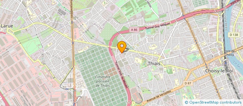 localisation de l'entreprise MADAME YUSRA SYEDA  THIAIS