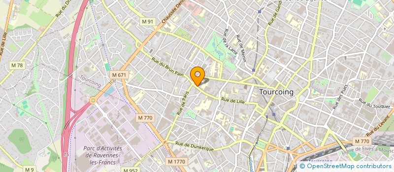 localisation de l'entreprise MADAME YUZHEN XU  TOURCOING