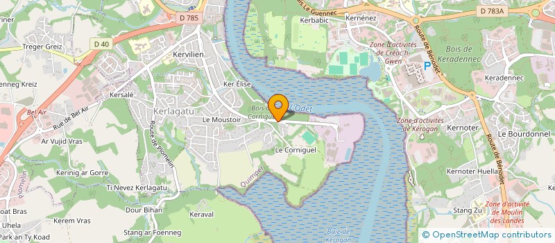 localisation de l'entreprise MADAME YVANA BLEUZEN  QUIMPER