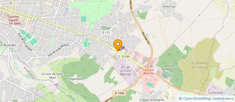 localisation de l'entreprise MADAME YVANA CHAMOULAUD à SOYAUX