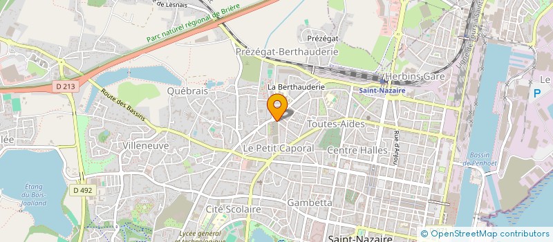 localisation de l'entreprise MADAME YVANA MARION à SAINT-NAZAIRE