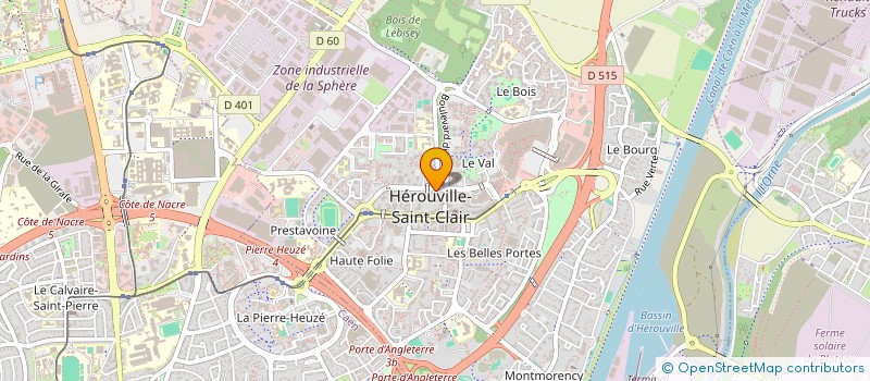 localisation de l'entreprise MADAME YVANA TOURQUETIL  HEROUVILLE-SAINT-CLAIR