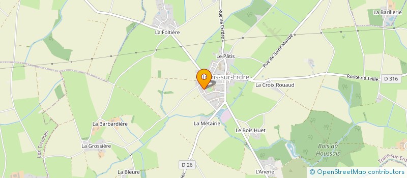 localisation de l'entreprise MADAME YVANA TRESSEL  TRANS-SUR-ERDRE