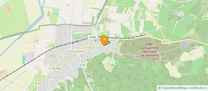 localisation de l'entreprise MADAME YVANE CLEMENT  FONTVIEILLE