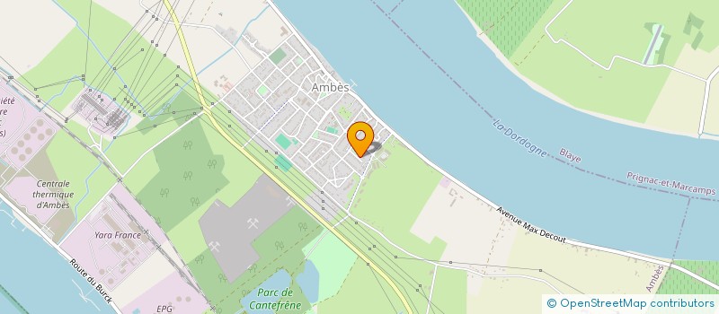 localisation de l'entreprise MADAME YVANE RYCKEBUSCH  AMBES