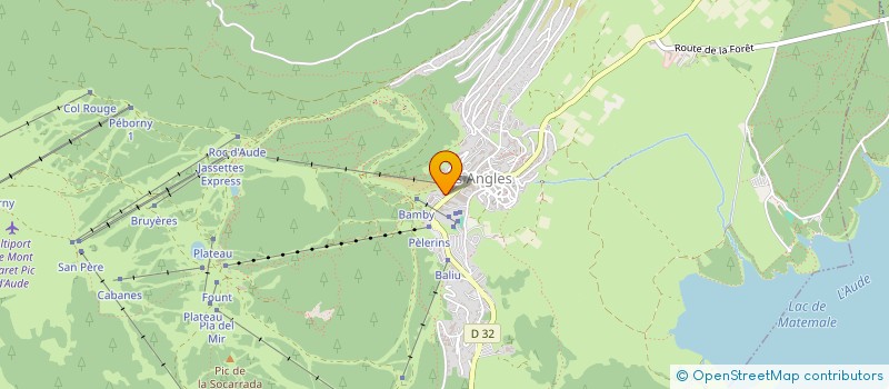 localisation de l'entreprise MADAME YVANIE GORSSE  LES ANGLES