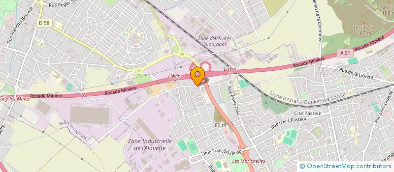 localisation de l'entreprise MADAME YVANNA MAYEUR  LIEVIN