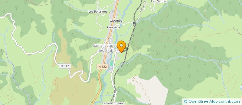 localisation de l'entreprise MADAME YVANNE BUISSET à SAINT-JACQUES-DES-BLATS