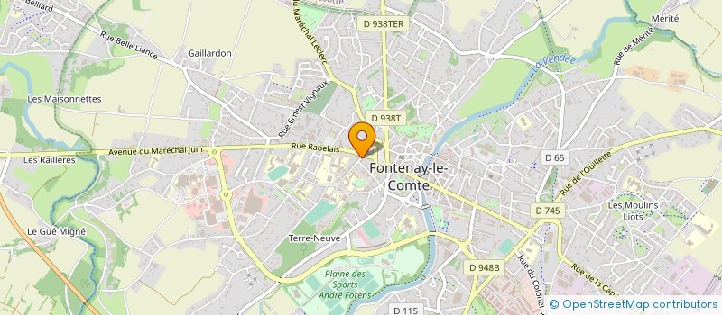 localisation de l'entreprise MADAME YVELAINE BLANCHARD à FONTENAY-LE-COMTE