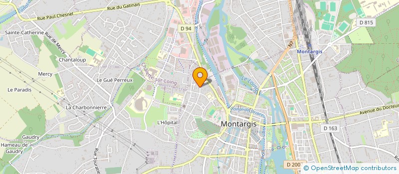 localisation de l'entreprise MADAME YVELAURE DAPHINIS à MONTARGIS