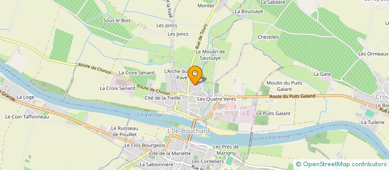 localisation de l'entreprise MADAME YVELINE ARDOUIN  L'ILE-BOUCHARD