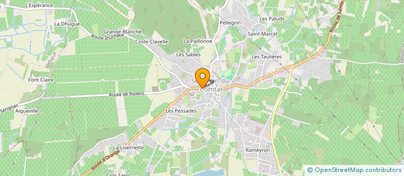 localisation de l'entreprise MADAME YVELINE ARNAUD  SERIGNAN-DU-COMTAT