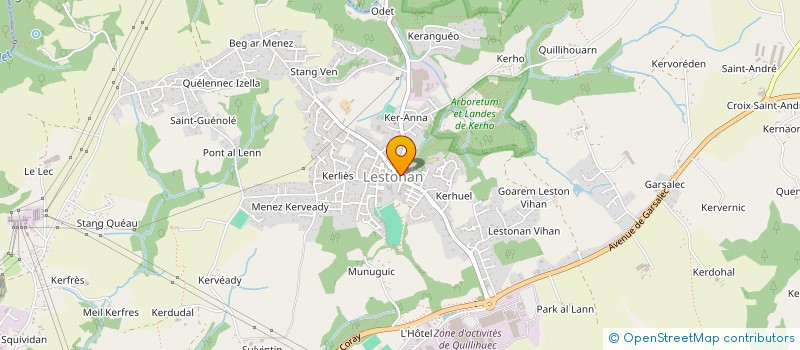 localisation de l'entreprise MADAME YVELINE BARZIC  ERGUE-GABERIC