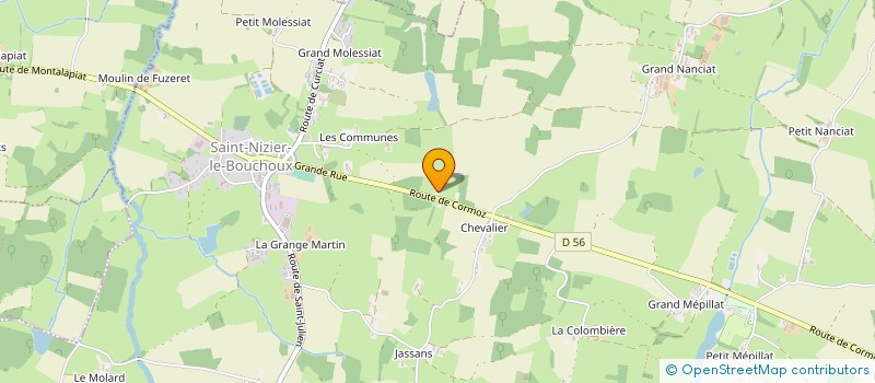 localisation de l'entreprise MADAME YVELINE BELFILS  SAINT-TRIVIER-DE-COURTES