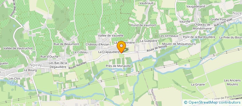 localisation de l'entreprise MADAME YVELINE BONNO  NOIZAY