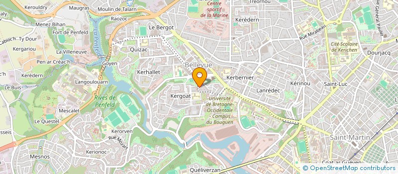 localisation de l'entreprise MADAME YVELINE BROUSTAL à BREST